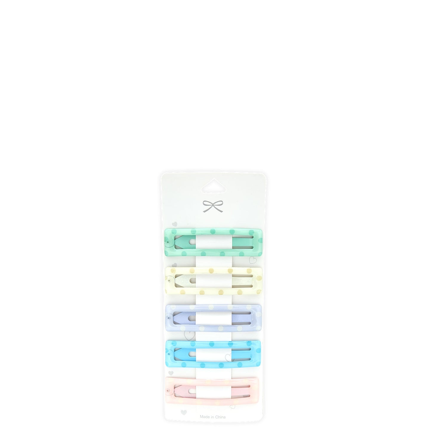 Hey Girl Pastel Hair Clips 5pc