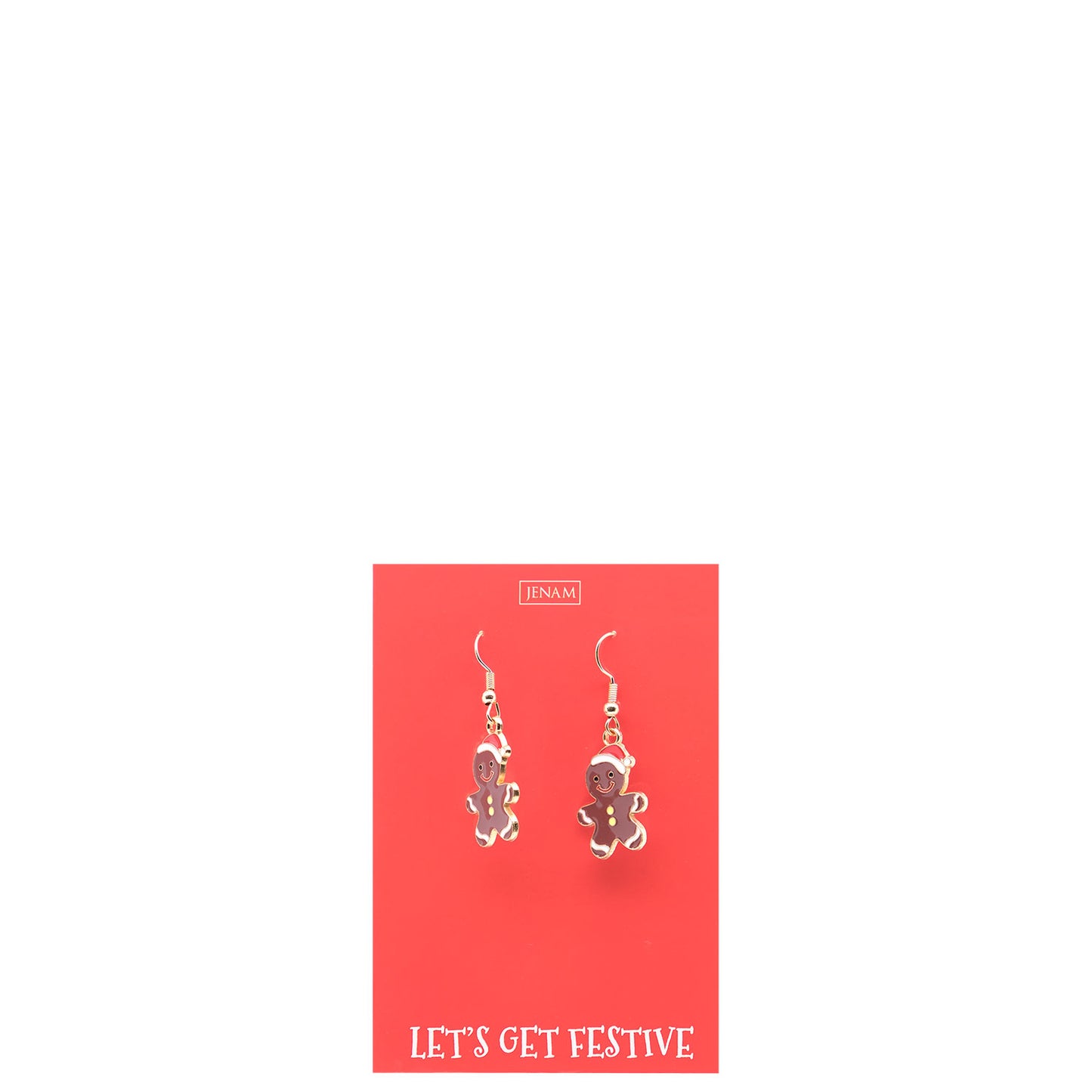 Christmas - Gingerbread Man Earrings