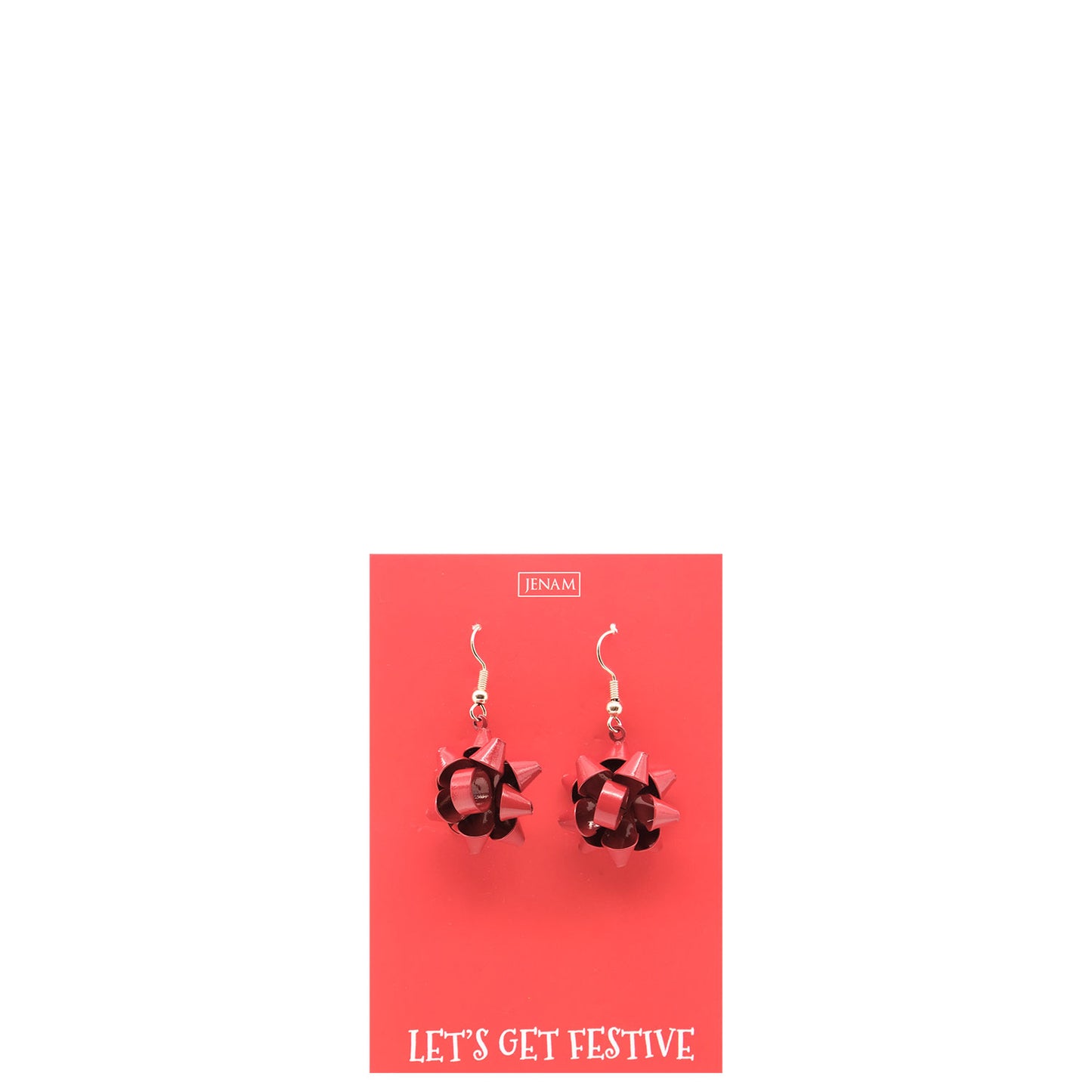 Christmas - Red Bow Earrings