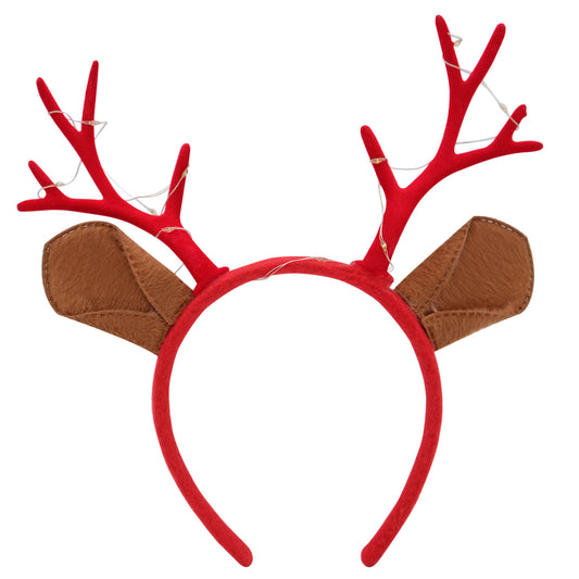 Christmas - Reindeer Horns Aliceband With Light