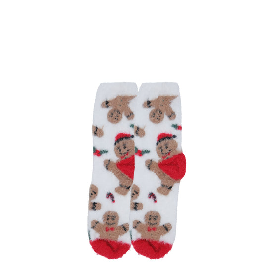 Christmas - Gingerbread Man Fluffy Socks