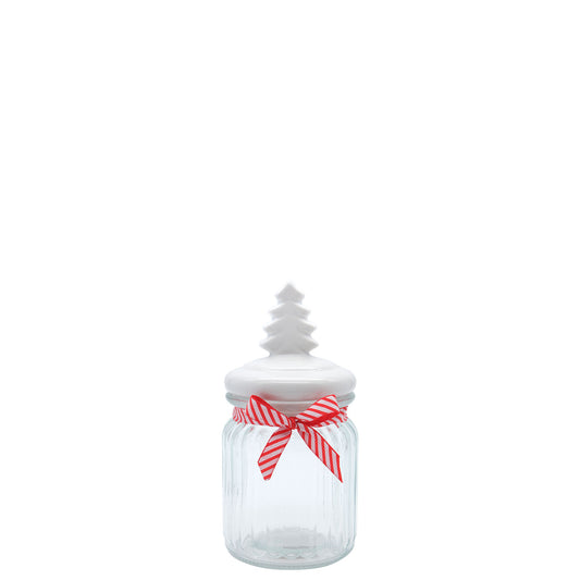 Christmas - Glass Jar (Ceramic Tree Lid)