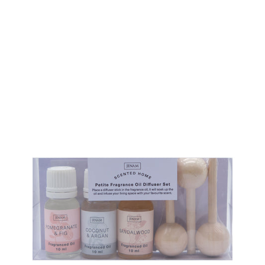 Scented Home Petite Fragrance Oil Diffuser Set - 3 x 10ml Scented Oils & 3 x Diffuser Sticks