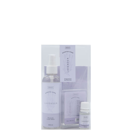 Scented Home Fragrance Collection - Lavender - 200ml Room & Linen Mist, 30ml Scented Oil, Wax Melts & Scented Sachet