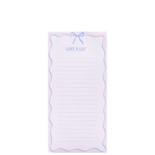Pretty Little Things Magnetic List Pad - Bow (Love A List)