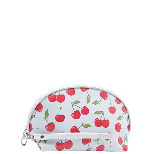 Oval Cosmetic Bag (Cherry) - 20 x 13cm