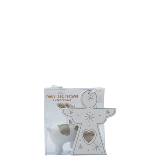 Christmas - 3Pc Decoration Set (Ready, Set, Festive)