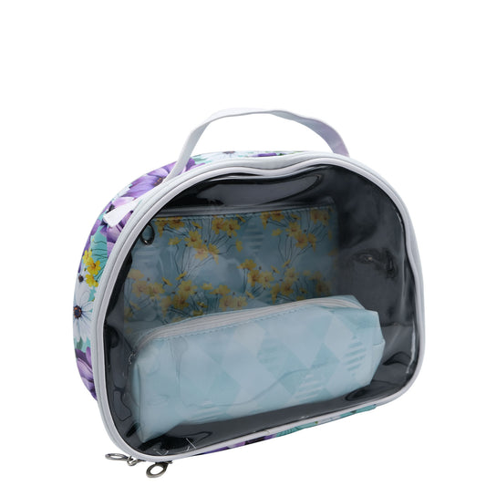 3pc Beauty Bag (Full Bloom) - 26 x 20cm, 20 x 16cm & 19 x 6cm