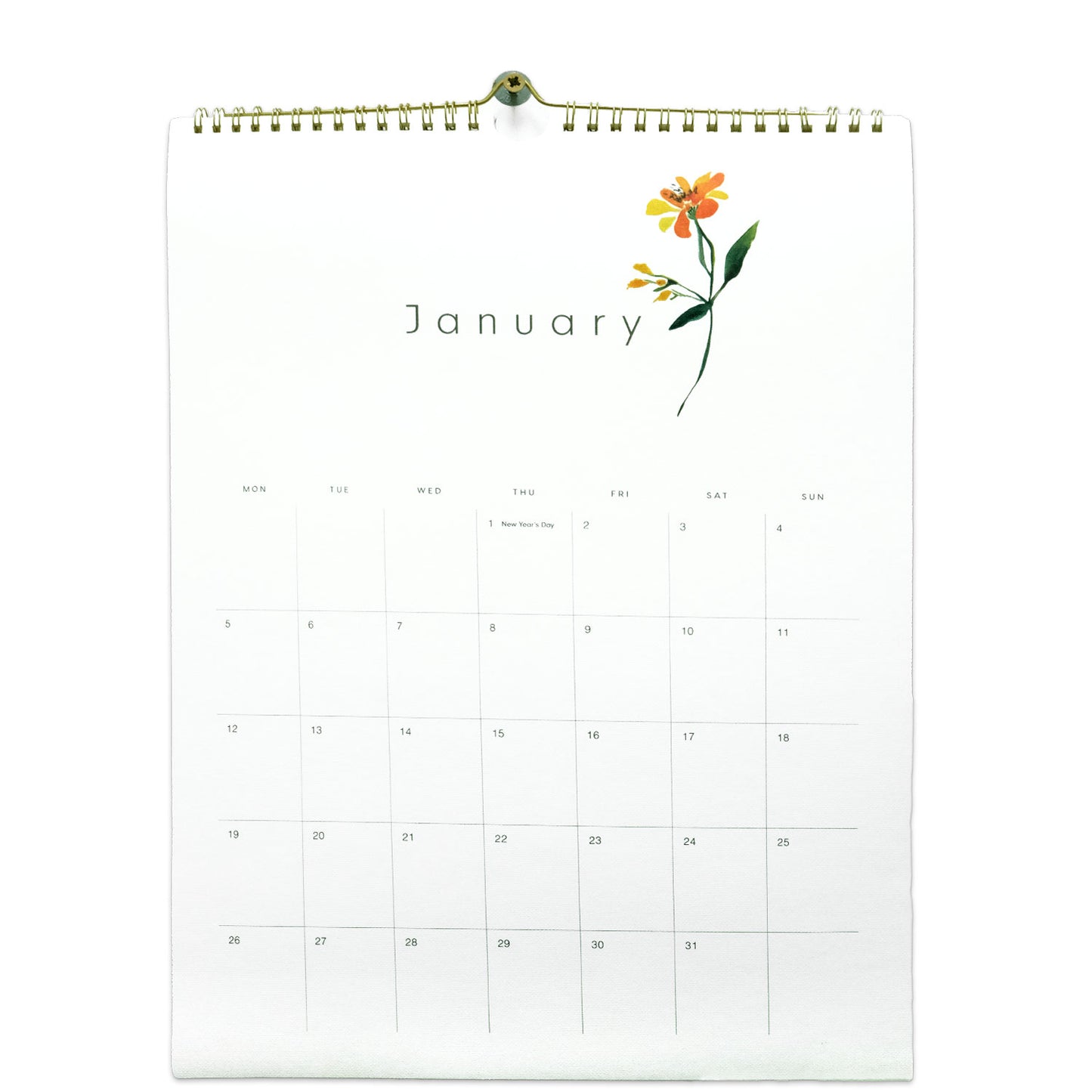 Dress Your Desk - 12 Month Wall Calender 28 x 38 cm