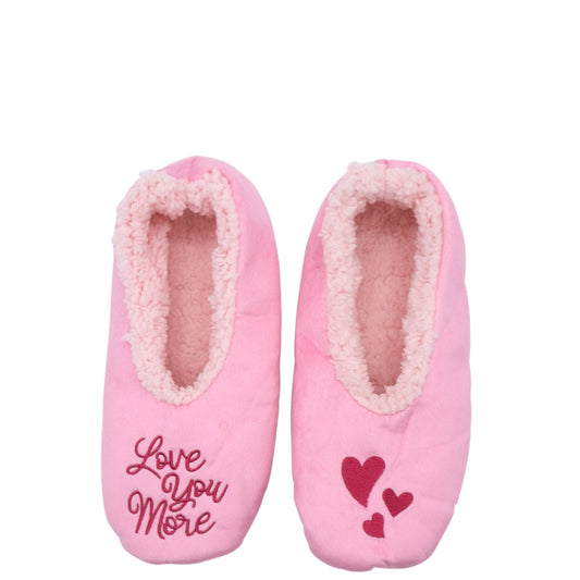 Valentines Day Accessories - Fluffy Slippers Love You More