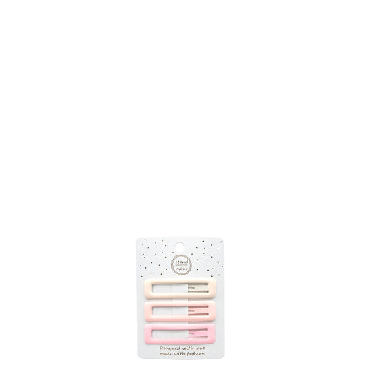 Hey Girl Rectangular Hair Clips 3pc