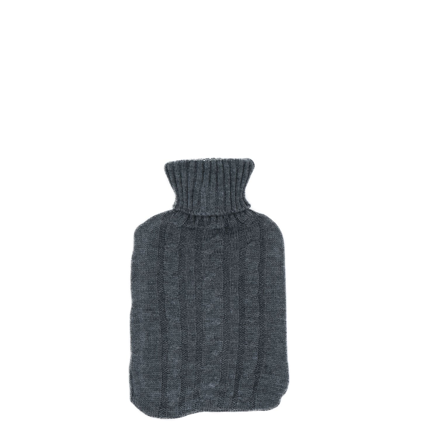 Cosy Hot Water Bottle (Knitted Grey Cable)