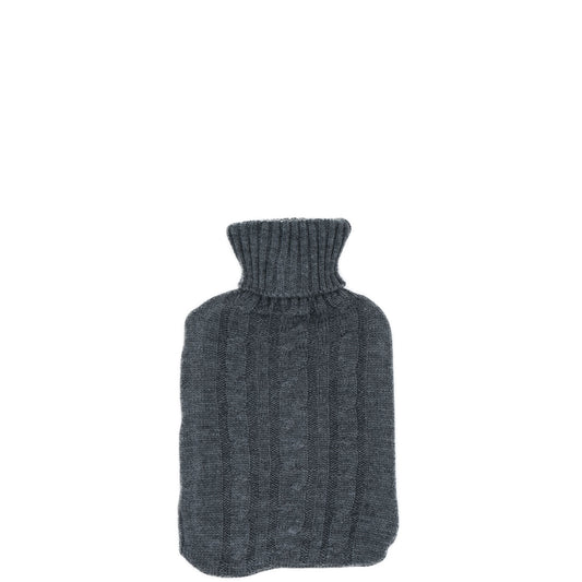 Cosy Hot Water Bottle (Knitted Grey Cable)