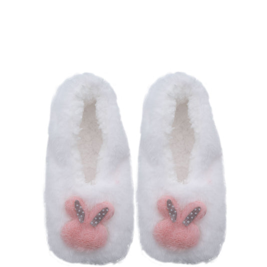 Easter - White Fluffy Slippers