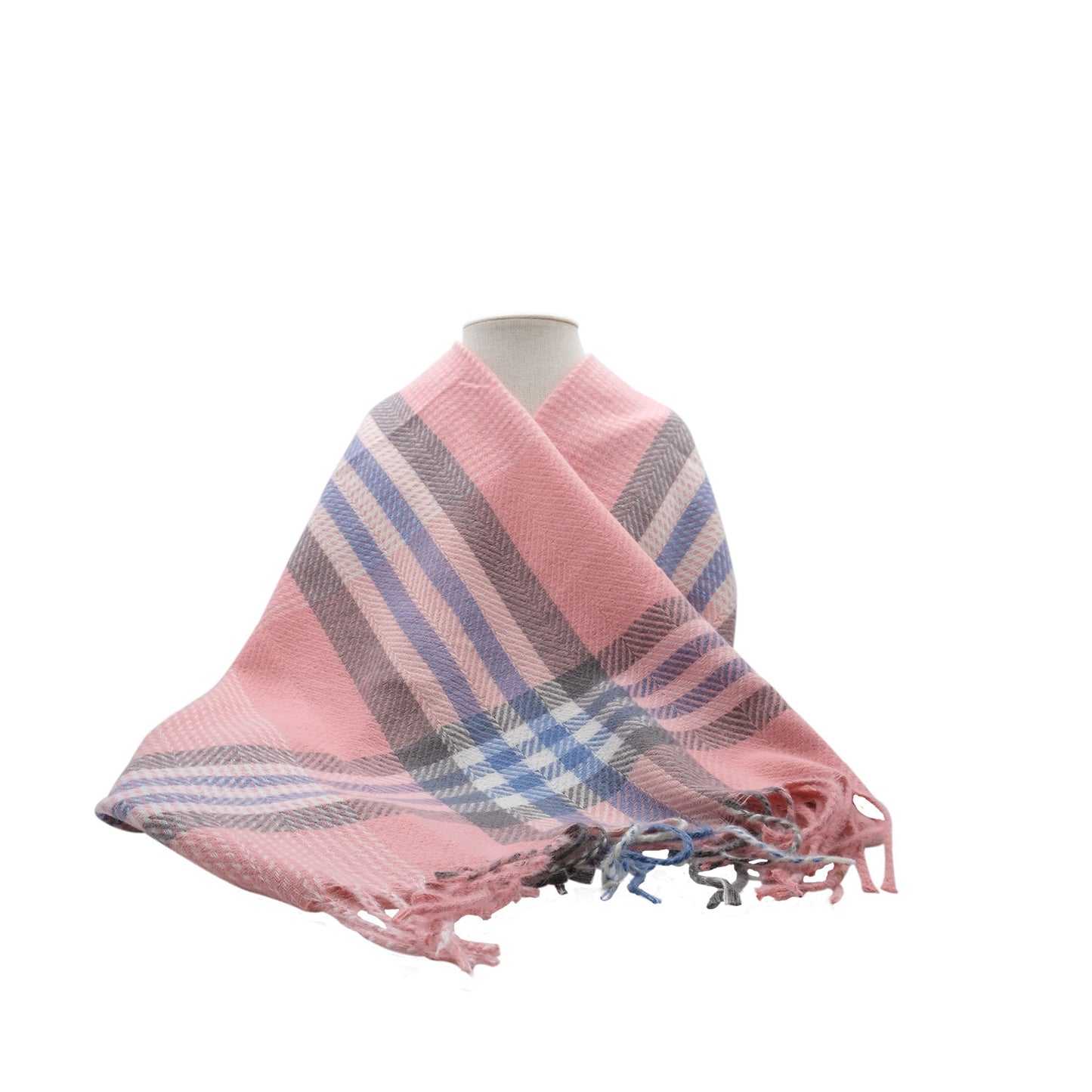 Cosy - Pashmina (Pink/Grey/Blue)