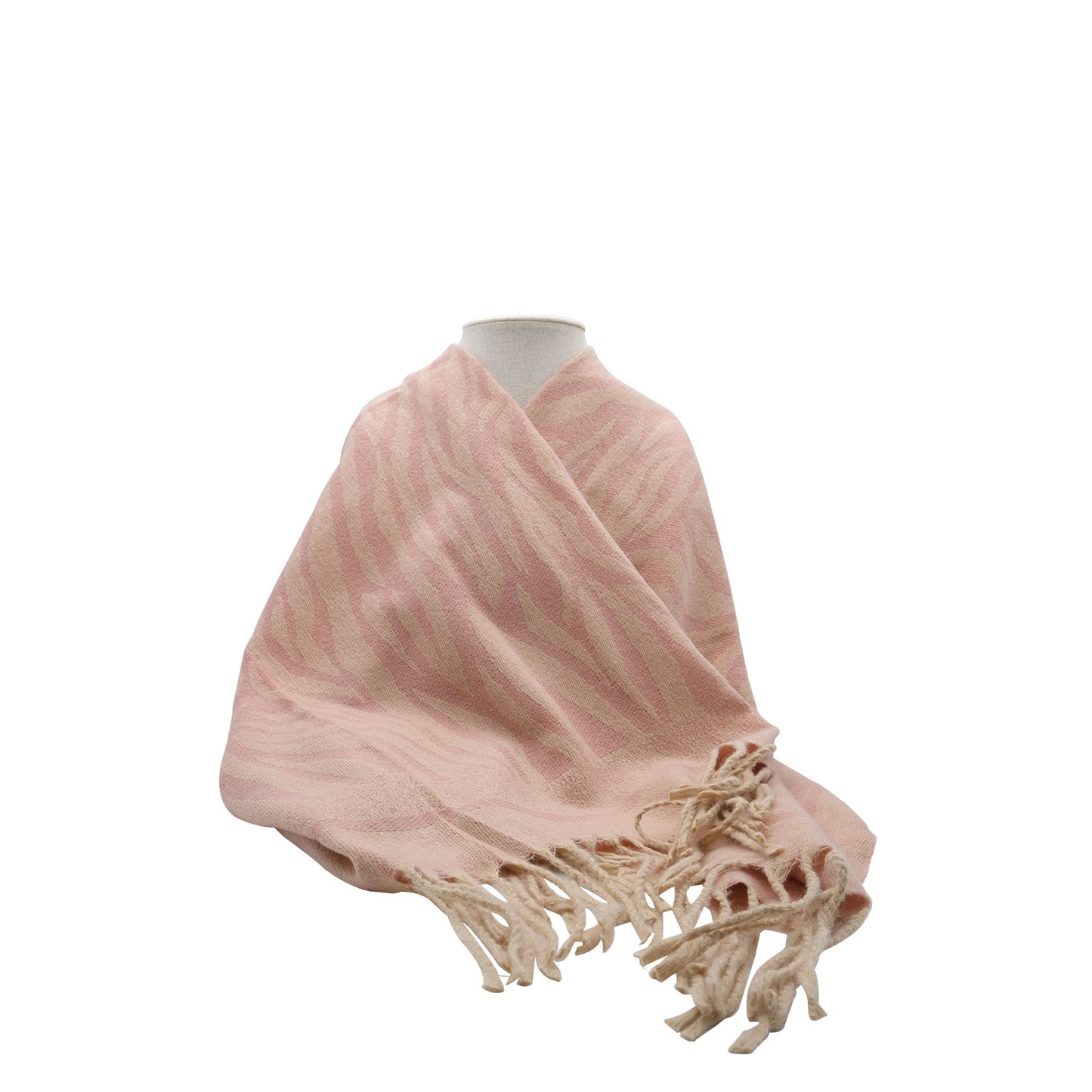 Cosy Pashmina (Pink Animal Print)
