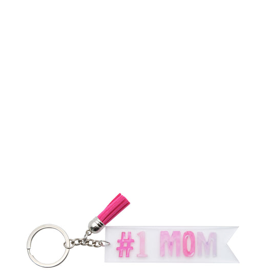 Mothers Day Accessories - #1 Mom Keyring