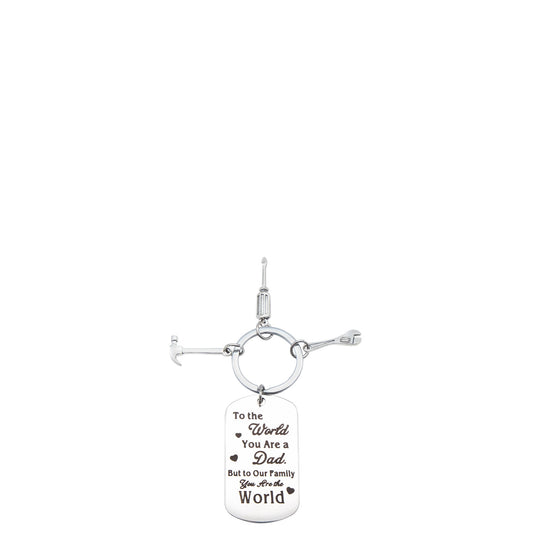 Father's Day - You Are The World Keyring