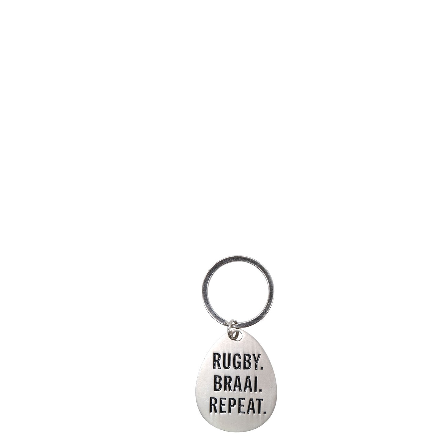 Half Time Rugby.Braai.Repeat Keyring