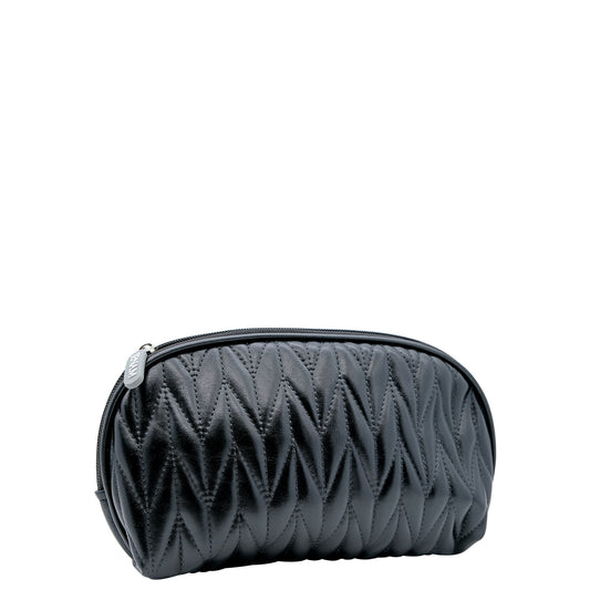 Orchid Oasis - PU Oval Cosmetic Bag