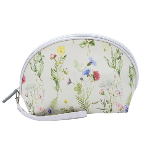 Pretty Floral - Oval Cosmetic Bag - 21 x 14 x 8cm