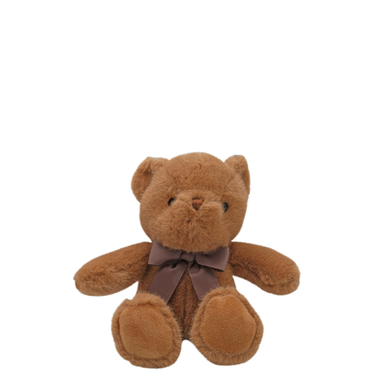 Bella Bear - Plush Bear with Brown Bow