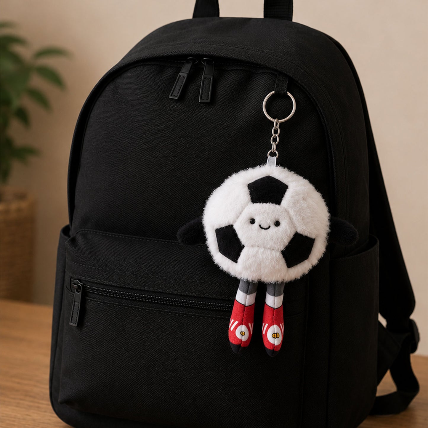 South African Spirit - Plush Soccer Ball Keyring - Bag Charm