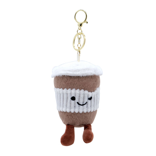 Plush Coffee Cup - Keyring - Bag Charm - 8 x 13cm