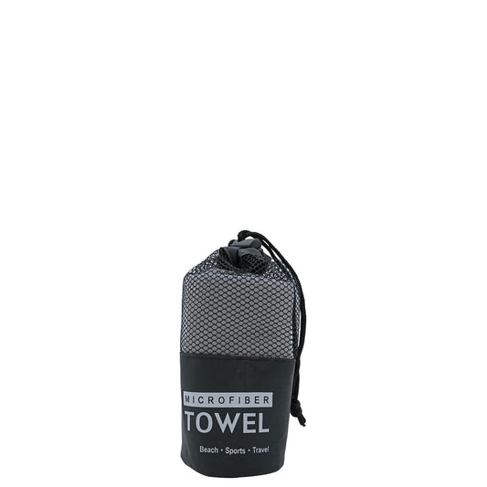 Men's Edit - Grey Microfiber Towel in Mesh Bag
