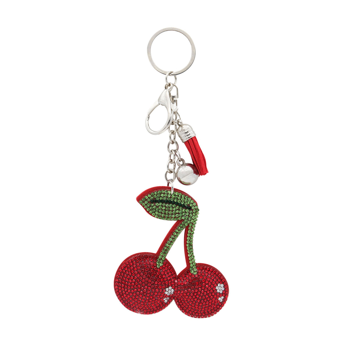 Cherry - Keyring / Bag Charm - 8 x 8cm