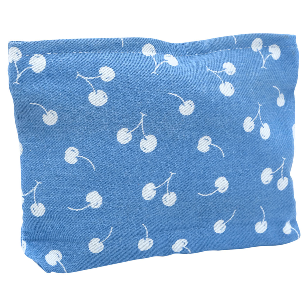 Cherry - Denim - Cosmetic Bag - 26 x 19 x 3.5cm