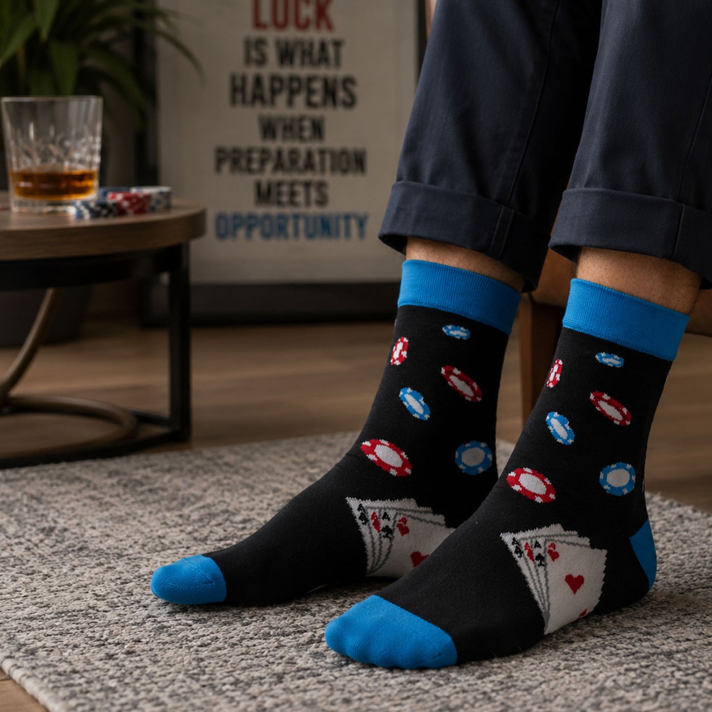 Men's Edit - Novelty Socks(High Roller)