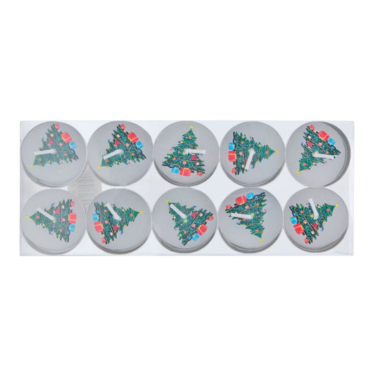 10Pc Christmas Tealight Candles