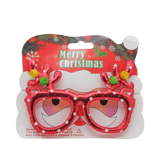 Reindeer Glasses - Red Dots