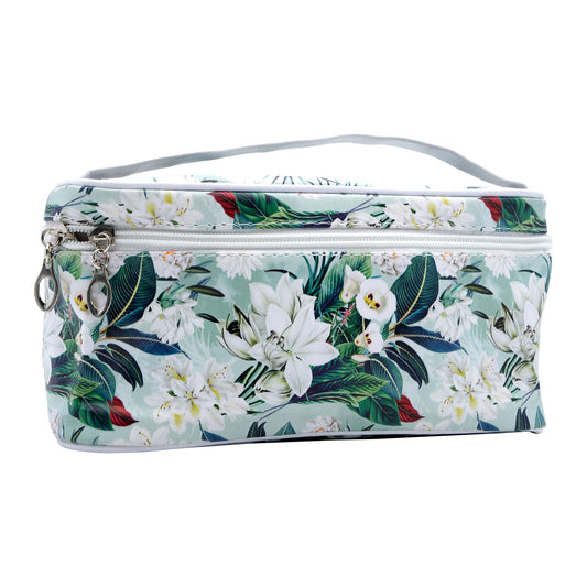 Jenam Vanity Bag - Mint Posy - 22 x 11 x 10cm