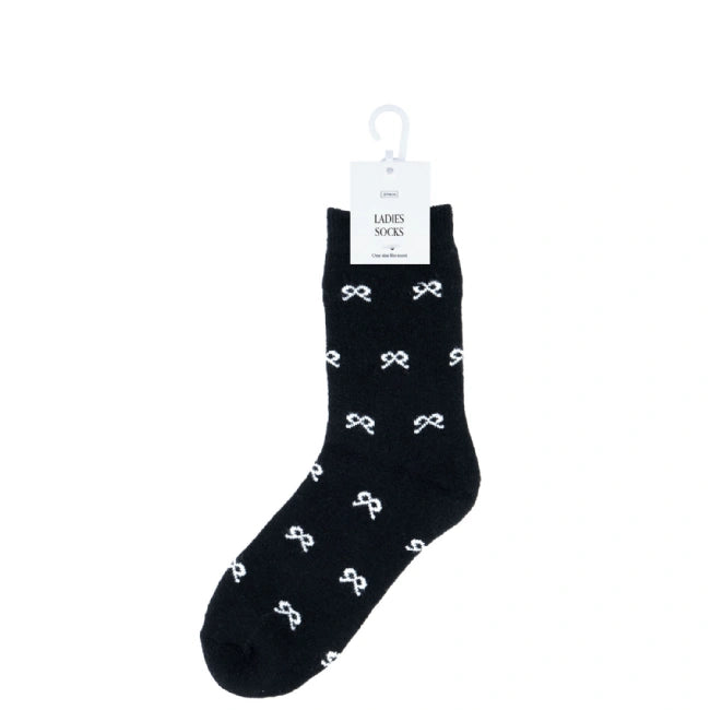 Bow-tique Fluffy Socks - One Size Fits Most
