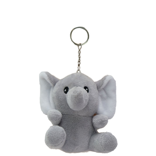 Plush Elephant Keyring - 11cm
